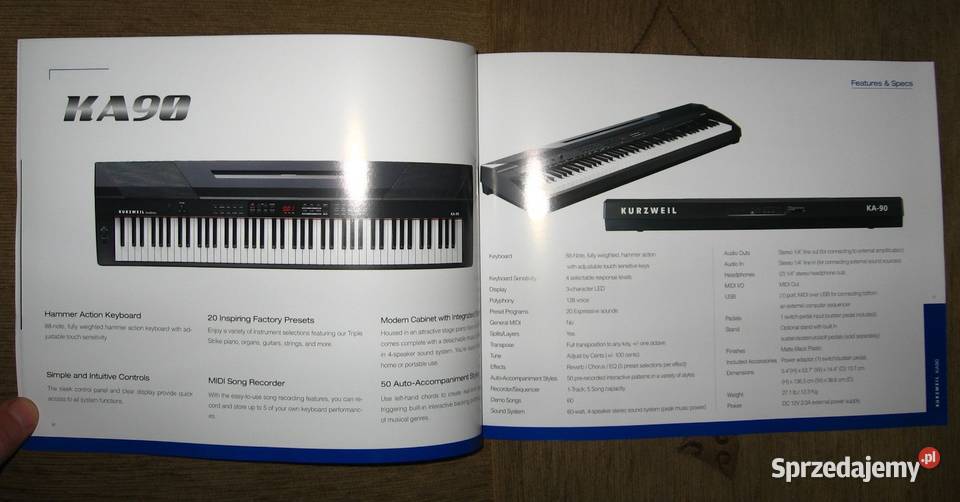 Kurzweil Home Digital Pianos catalog katalog Kępice