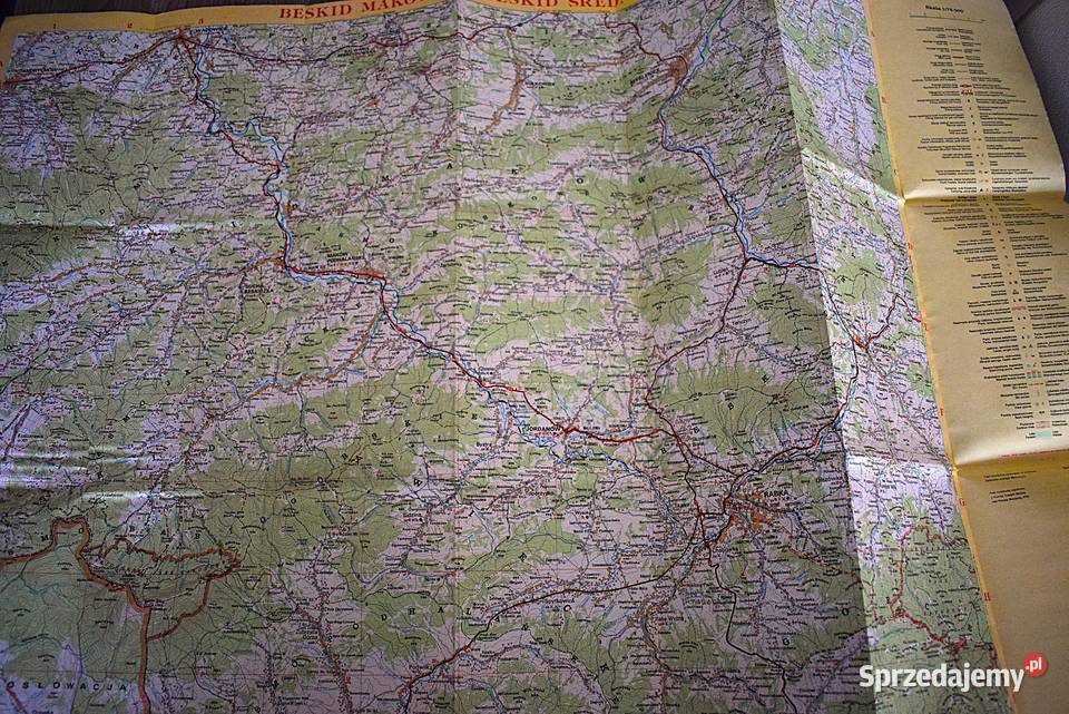 Beskid Makowski Beskid Średni Mapa Turystyczna kujawsko-pomorskie Chełmno sprzedam