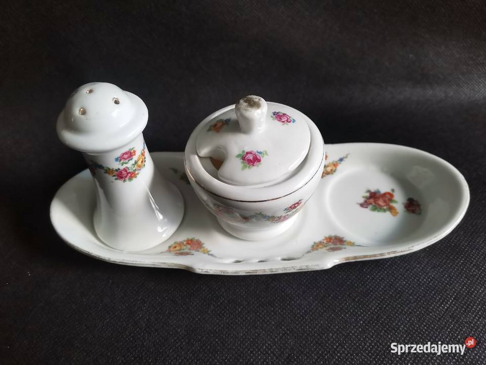 Stara przedwojenna porcelana przyprawnik Secesja Porcelana i szkło Katowice sprzedam