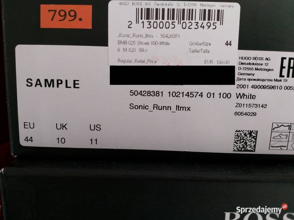 Buty sportowe męskie HUGO BOSS rozmiar 44 Szczecin