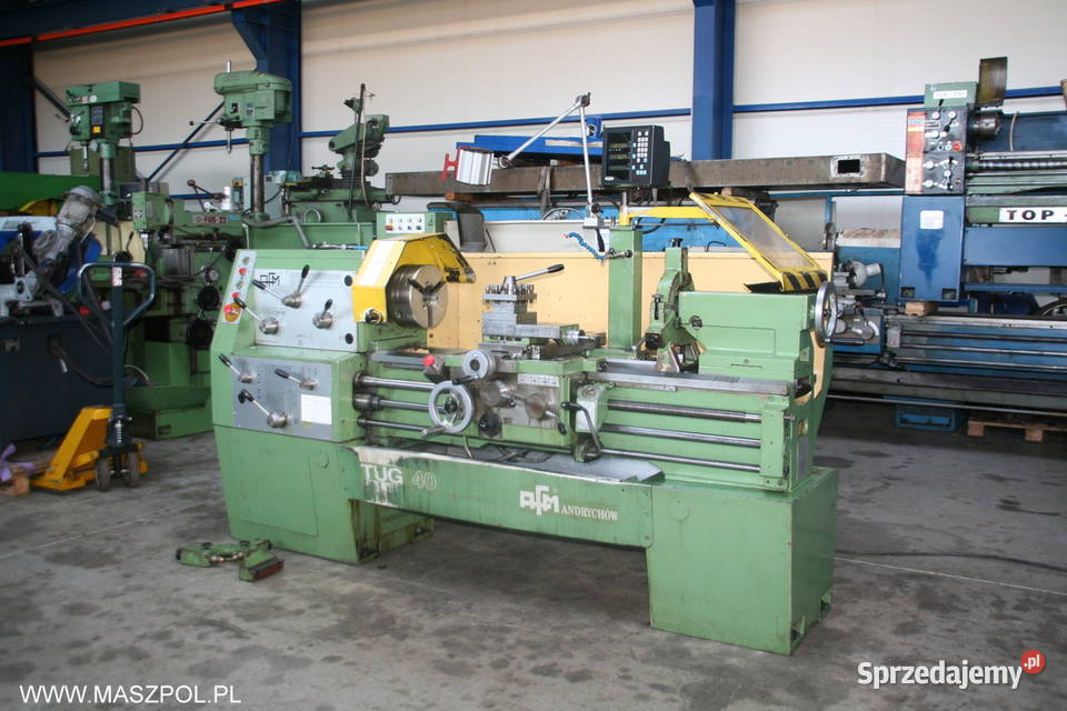 Tokarka TUG 40 x 1000 AFM ANDRYCHÓW stan Produkcja Głowno
