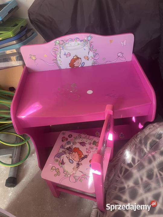 Drewniane biurko dziewczynki Strzyżów sprzedam
