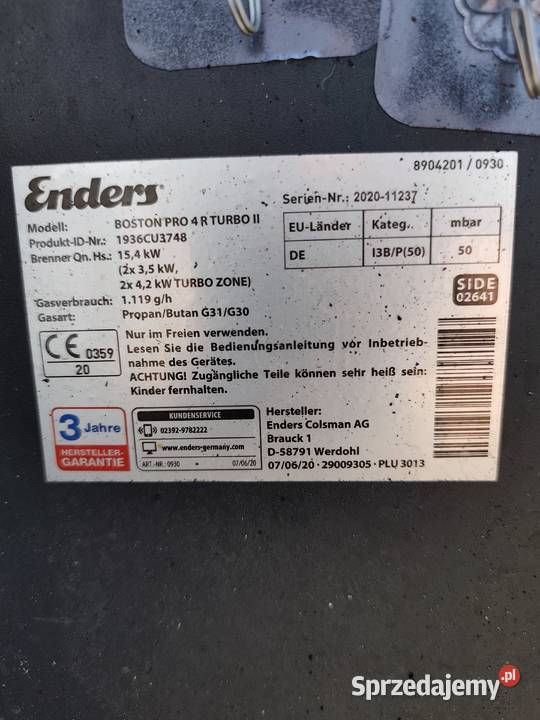 Gril Gazowy Enders Boston Pro 4 R Turbo II
