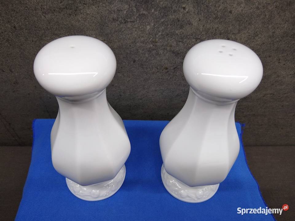 Duża solniczka i pieprzniczka Rosenthal Biała