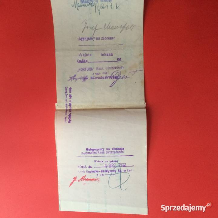 1509 Weksel Wystawiony w Krakowie 6 Szczecin