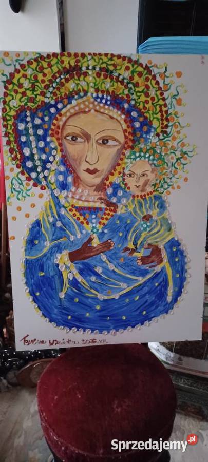6190 NAJWAŻNIEJSZA JEST MATKA BOSKA OBRAZ wielokolorowy sprzedam