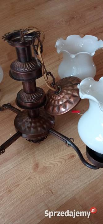 Zyrandol VINTAGE czteroraminny Warszawa sprzedam