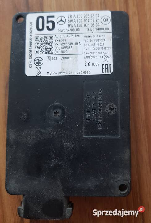 RADAR SENSOR DISTRONIC MERCEDES CKLASA W205 CLA Pozostałe mazowieckie Radom