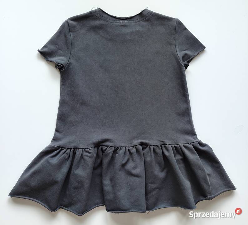 Sukienka Frilly Tuss 8692 grafitowa
