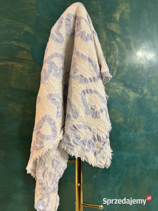 Chusta apaszka damska biało niebieska we wzory sprzedam