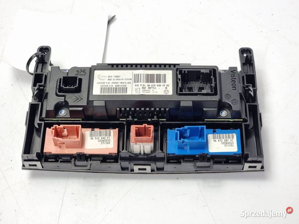 PANEL KLIMATYZACJI PEUGEOT 407 96610448 osobowe Lipno