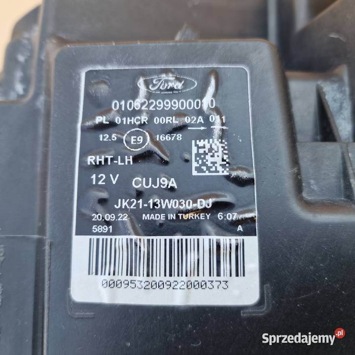 FORD CUSTOM LIFT LAMPA REFLEKTOR LED LEWY Bieleń