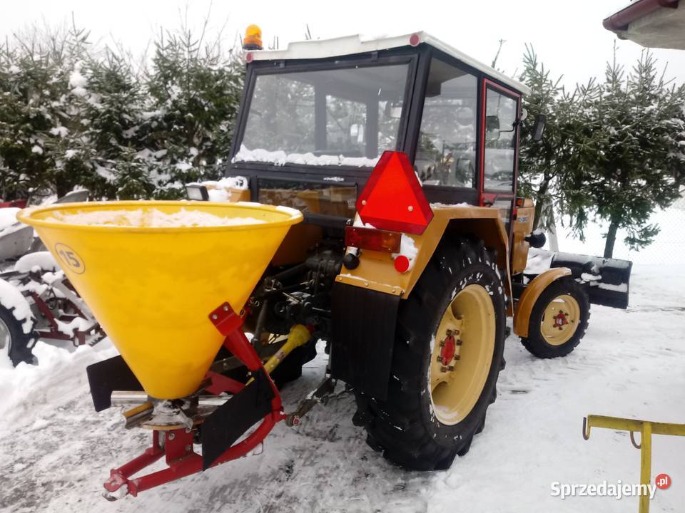 ZIMA ODŚNIEŻANIE akcja KOMUNALNY traktorek Grudziądz