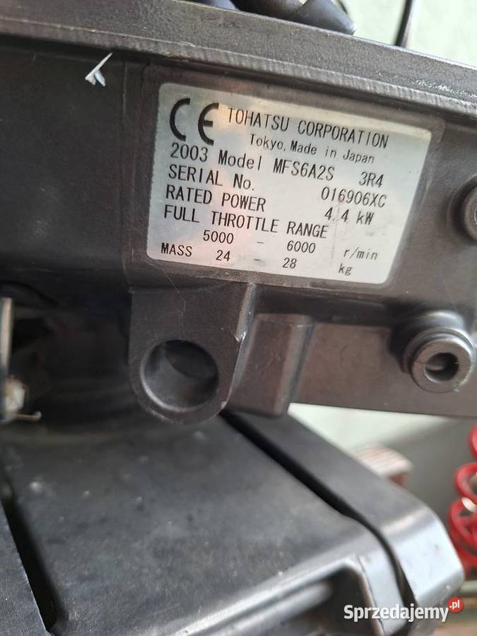 Zaburtowy Tohatsu 6 4T długa stopa części Iława