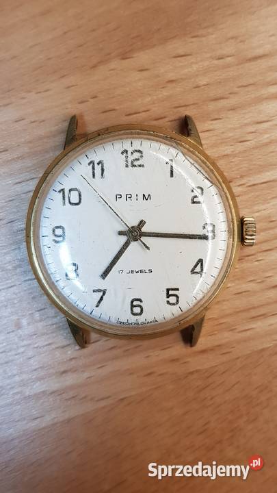 Rzadki zegarek PRIM 17 Jewels mechaniczny vintage Czechosłow