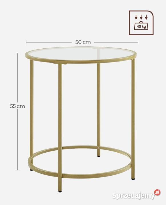 Stolik Songmics LGT20G okrągły 50 x 50 x 55 Ryki