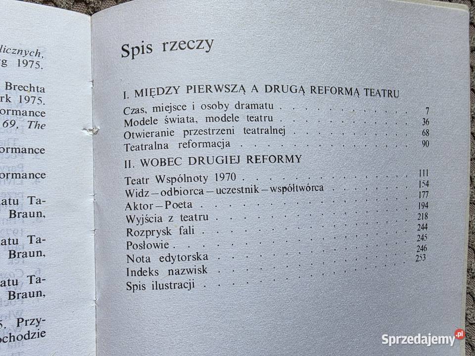 Kazimierz Braun Druga Reforma Teatru Kraków