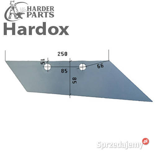 Lemiesz przedpłużka HARDOX 0354P części do pługa nieuszkodzony Suwałki