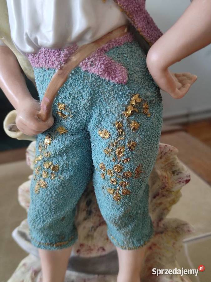 Antyczna figurka Gebrder Heubach niemiecka Janów Lubelski
