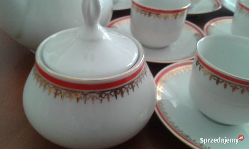 Serwis kawowy Porcelana Thun Czechosłowacja Warszawa