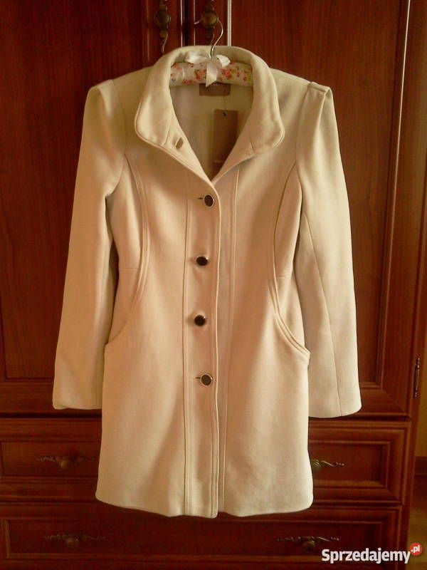 płaszcz ecru Orsay 34XS śląskie Sosnowiec