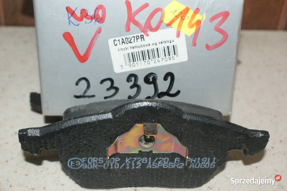 GDB1403 TRW KLOCKI HAMULC VW GOLF IV 9703 Z CZUJ mazowieckie Białobrzegi