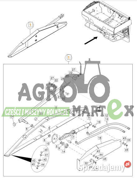 943629 MH734 PLANDEKA ZWIJANA KPL AMAZONE sprzedam