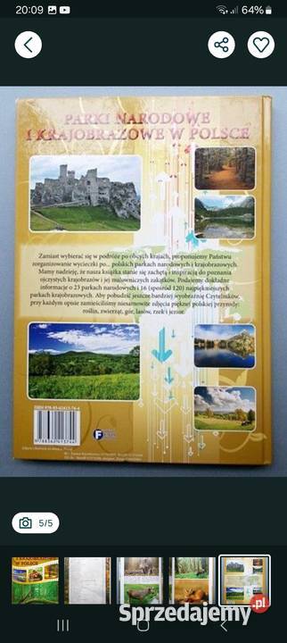 Album Parki narodowe i krajobrazowe w Polsce Książki naukowe i popularnonaukowe Siemianowice Śląskie sprzedam