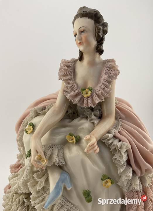 Figurka ERNST BOHNE porcelana koronka DRESDEN sprzedam