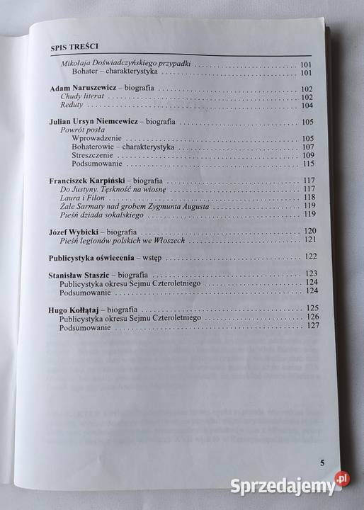 ŚCIĄGA barok oświecenie SZKOŁA ŚREDNIA język polski Hajnówka sprzedam