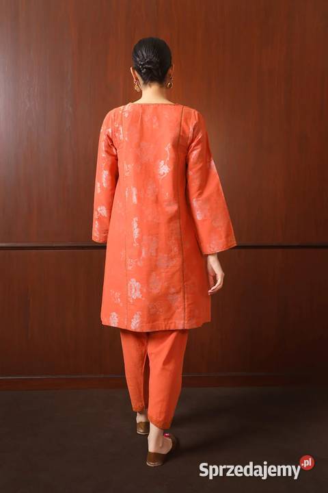 Pomarańczowa tunika sukienka L 40 hippie boho Szczecin