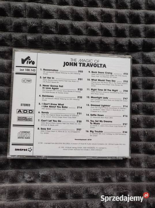 John Travolta The Magic Of John Travolta cd 1981 Płyty i kasety Kielce