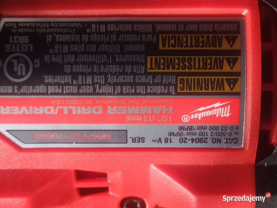 Milwaukee Fuel M18 zestaw wkrętarka i zakrętarka podkarpackie Dębica