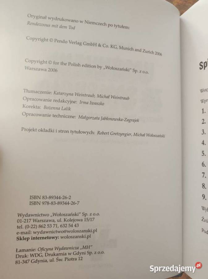 Winfried Huismann Umówieni ze śmiercią Bogusław świętokrzyskie Kielce sprzedam