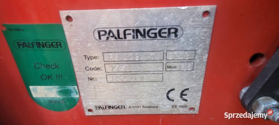 Wózek widłowy podwieszany palfinger