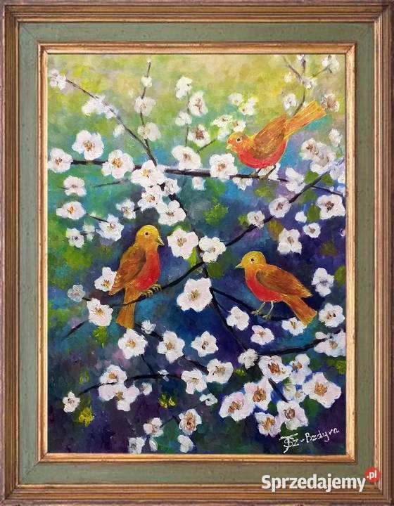 Obraz olejny Ptaszki Dom i Ogród Lublin