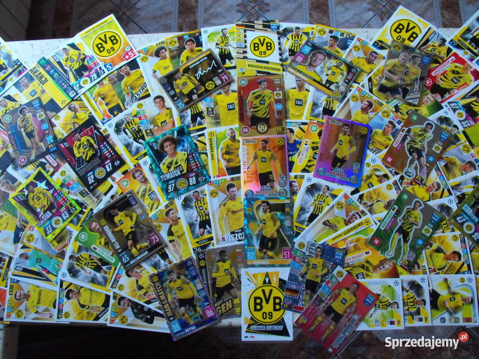 Karty BVB PANINI i inne MEGA zestaw 115 kart Pozostałe Mykanów sprzedam