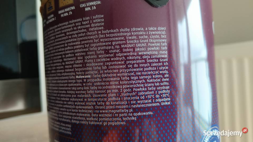 Farba paro plamoodporna biobujcza oddychająca do Zawory sprzedam