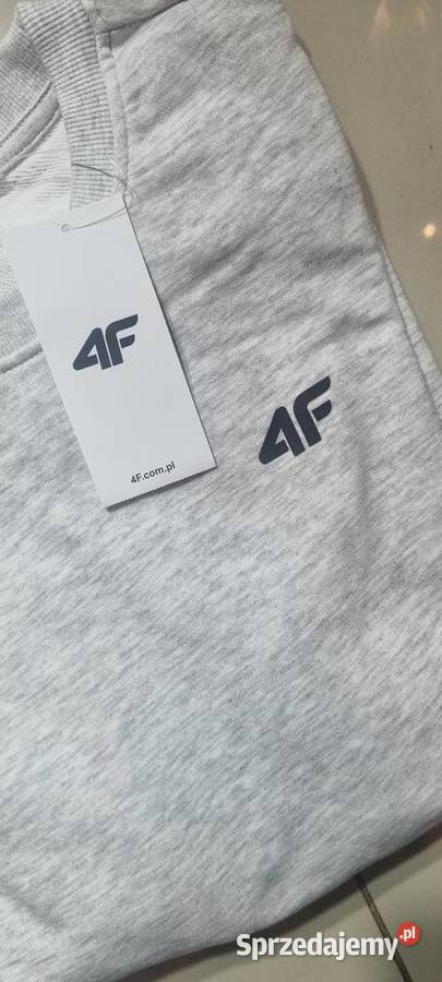 Bluza 4F dresowa szara małe logo rozmiar L Odzież codzienna Legnica