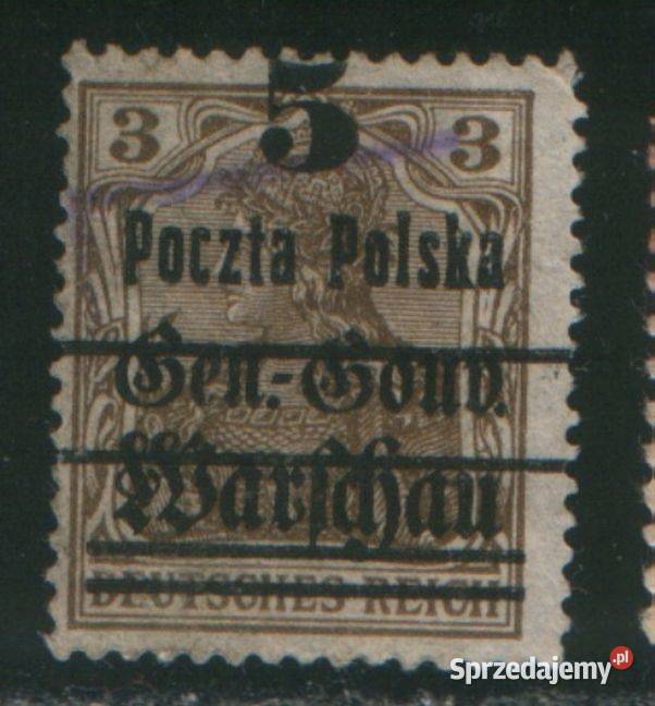 Zn PMW Fi 9a F II kas 1918 Filatelistyka Gliwice sprzedam