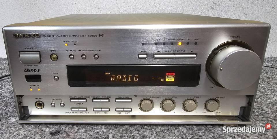 Wzmacniacz Amplituner stereo ONKYO R811RDS PHONO Kraków sprzedam