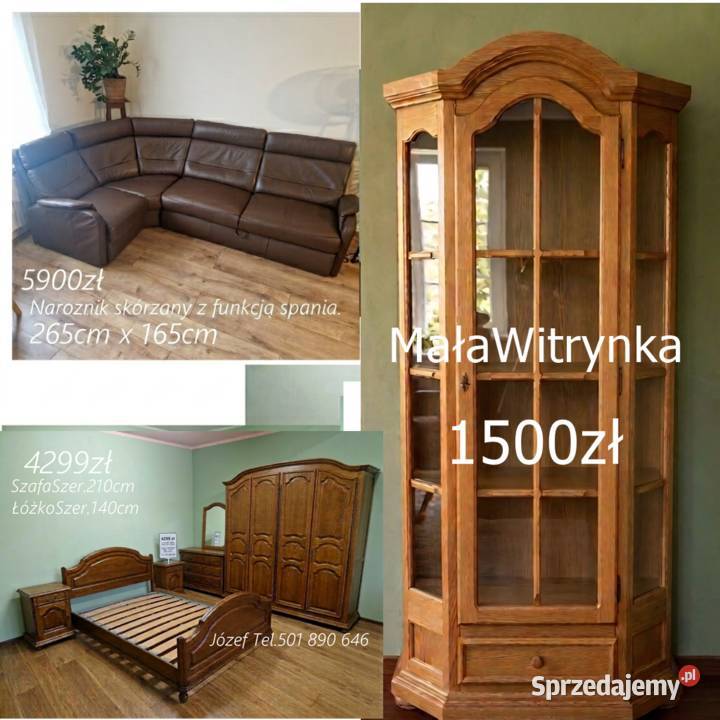 Piękna Sypialnia Dębowa meble sypialniane śląskie