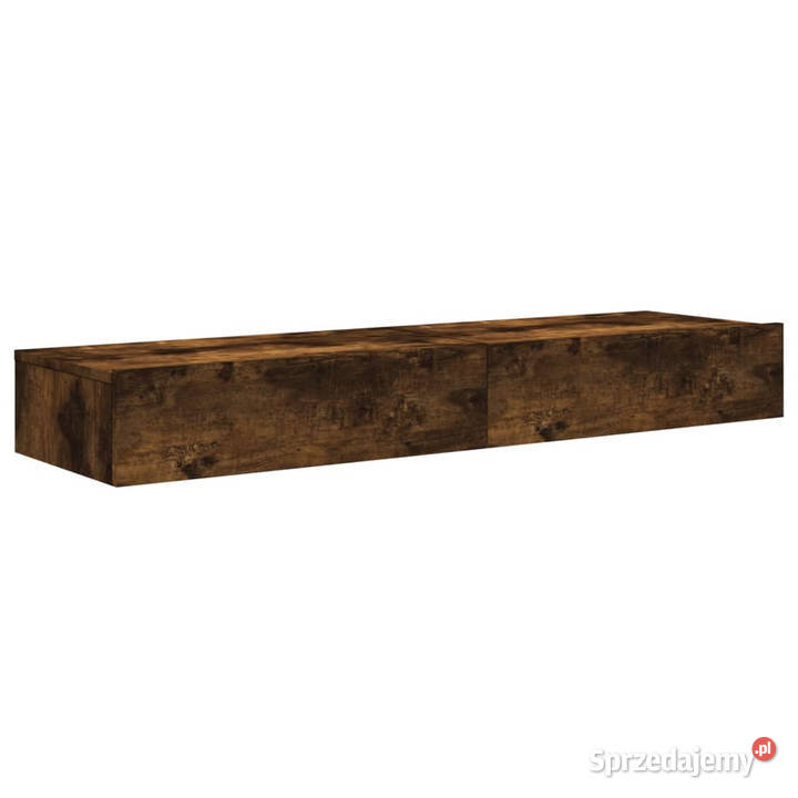 Szafki pod TV z LED 2 przydymiony dąb 60x35x155 Warszawa