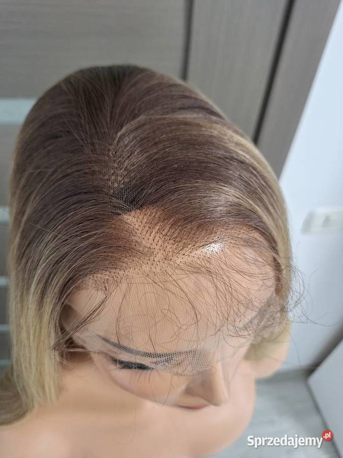 Długa kręcona blond peruka z koronką z przodu Nakrycia głowy