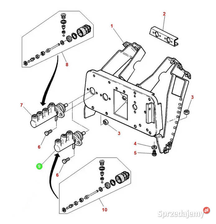 Pompka Hamulcowa MASSEY FERGUSON 3384685M3 podkarpackie Tyczyn