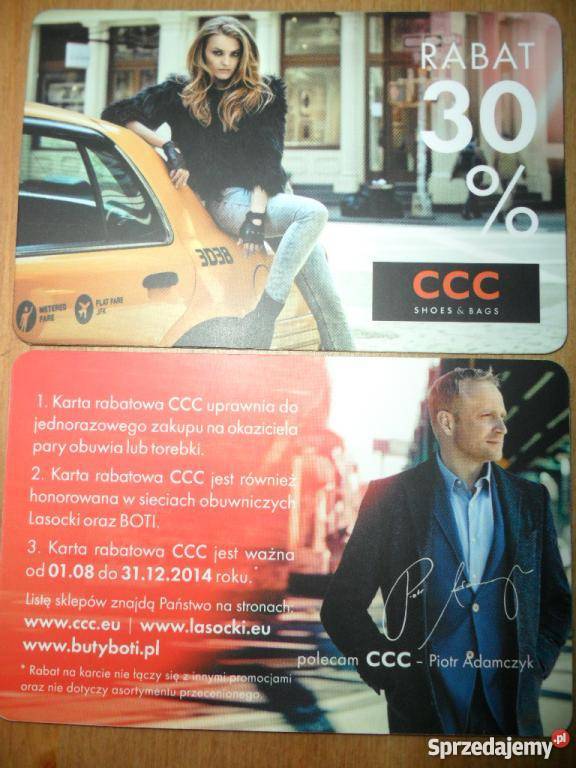 Karta rabatowa CCC 30 jesieńzima 2014
