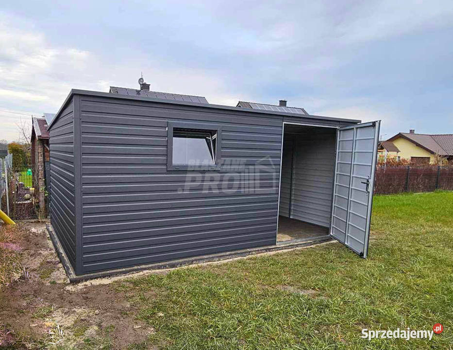 Domek Ogrodowy Schowek 6x3 drzwi okno dach spad samodzielny