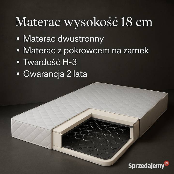 Materac sprężynowy H3 80X200 Materace mazowieckie Warszawa sprzedam