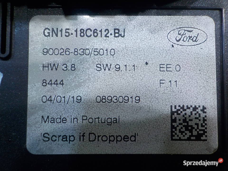 FORD ECOSPORT II MK2 LIFT 10 B AUT 19r panel Suków