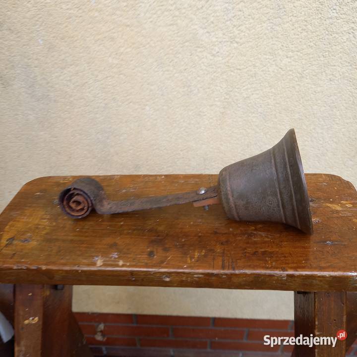 Stary dzwonek sklepowy z brązu